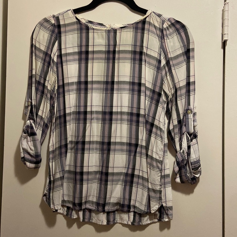 LOFT XSP Plaid top